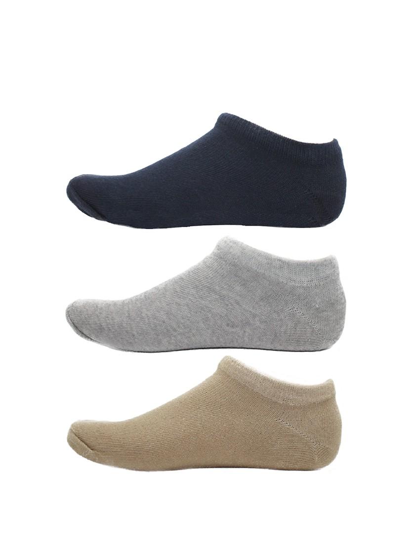 men pack of 3 solid ankle length  sock