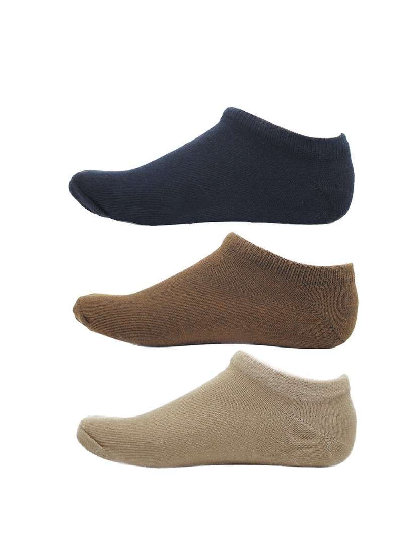 men pack of 3 solid ankle length  sock