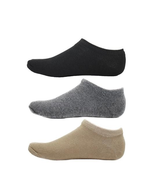 men pack of 3 solid ankle length sock - 17287620 - Standard Image - 0