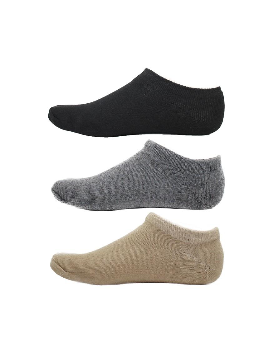men pack of 3 solid ankle length sock - 17287620 - Zoom Image - 0