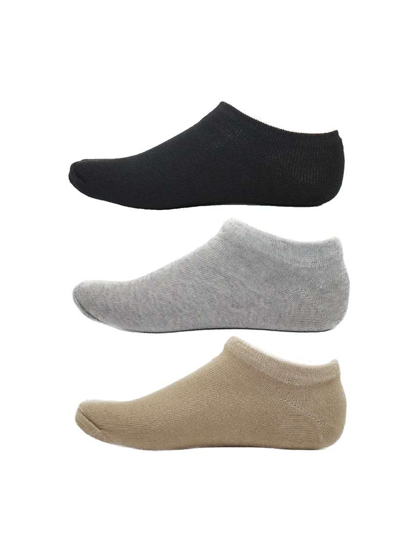 men pack of 3 solid ankle length  sock