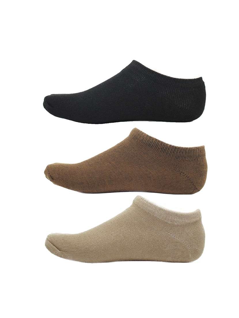 men pack of 3 solid ankle length  sock