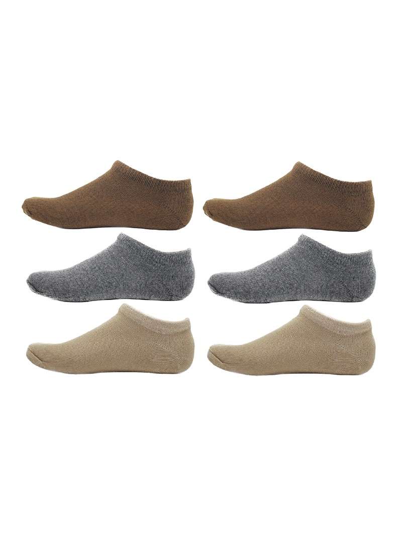 men pack of 3 solid ankle length  sock