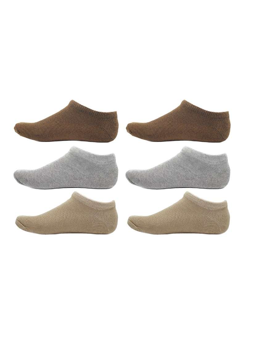 men pack of 3 solid ankle length  sock