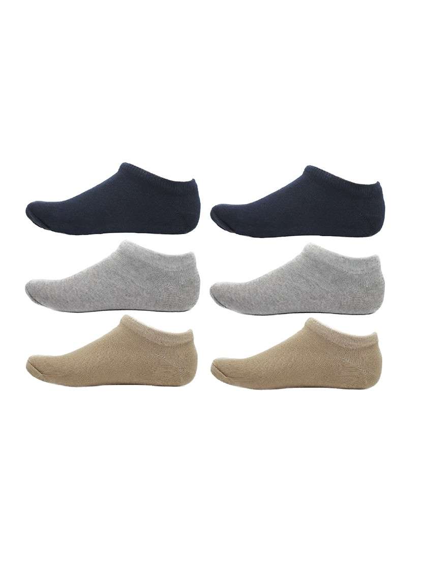 men pack of 3 solid ankle length  sock