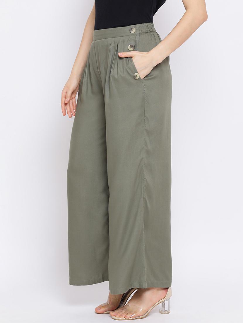 high rise pleated trousers - 17288456 - Standard Image - 1