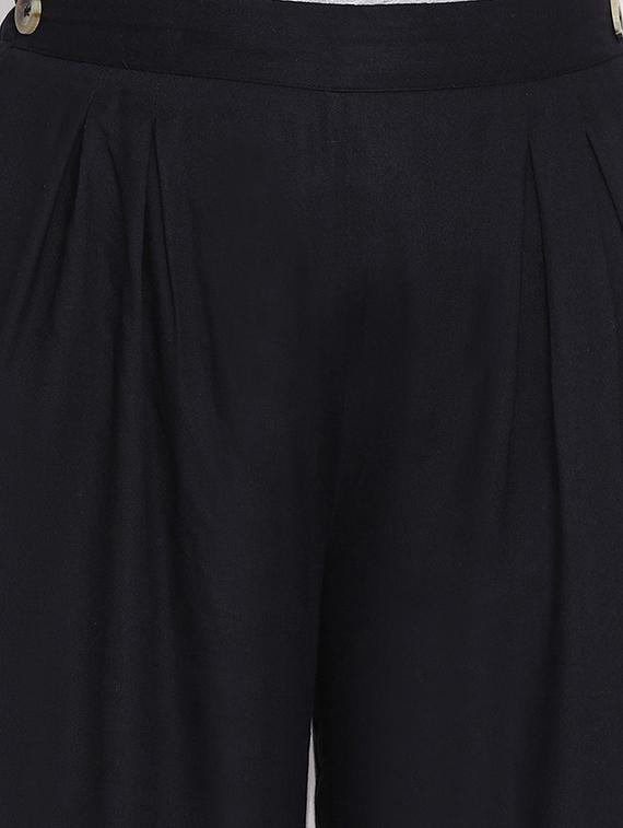 high rise pleated trousers - 17288457 - Standard Image - 4