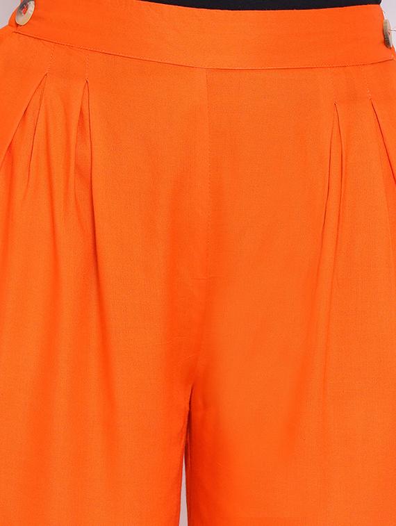 high rise pleated trousers - 17288458 - Standard Image - 4