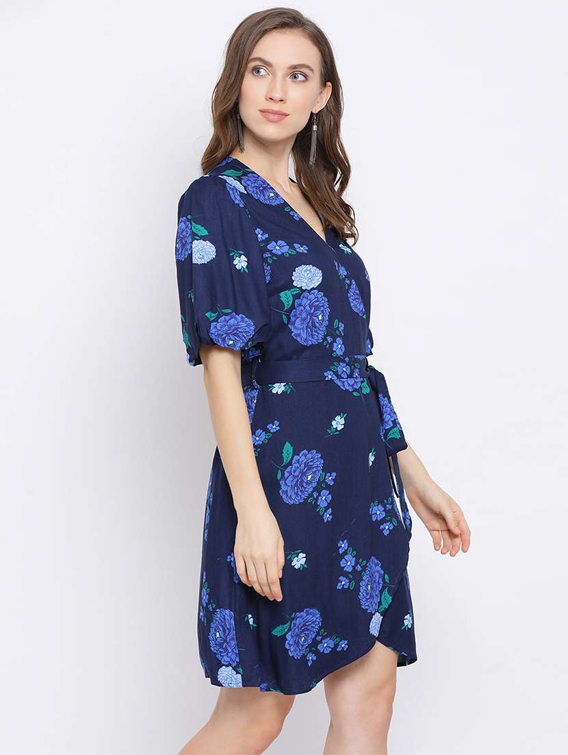 women's wrap floral dress - 17288481 - Standard Image - 1