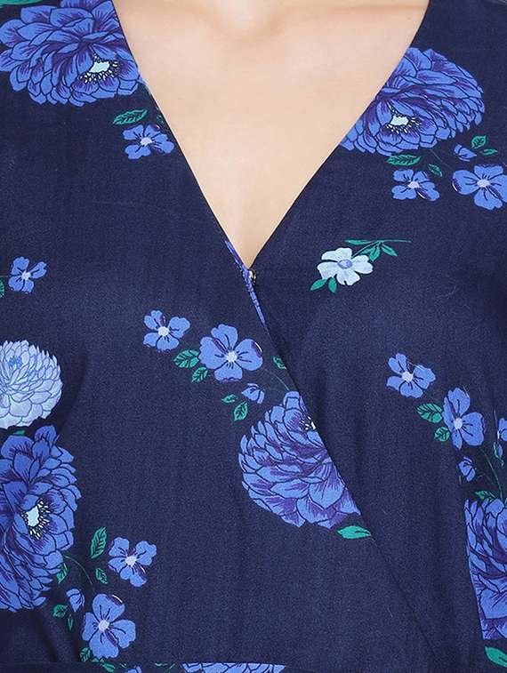 women's wrap floral dress - 17288481 - Standard Image - 4