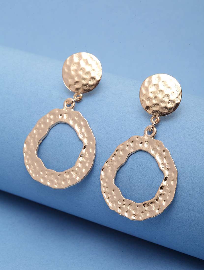 gold metal drop earring