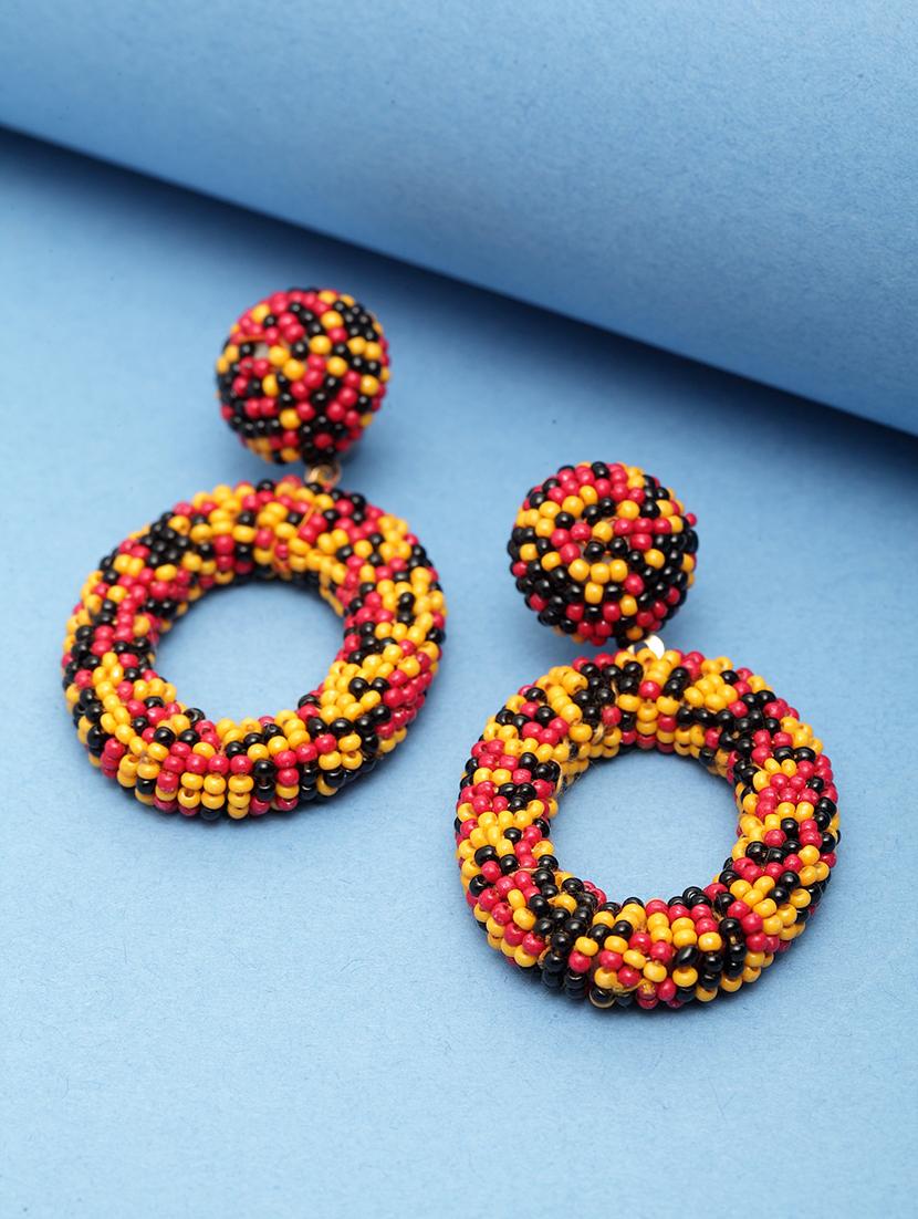 multi colored metal drop earring - 17289404 - Zoom Image - 0