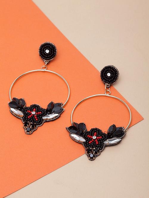 multi colored metal drop earring - 17289424 - Standard Image - 0