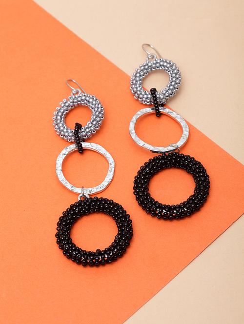 multi colored metal drop earring - 17289435 - Standard Image - 0