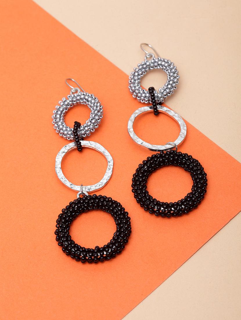 multi colored metal drop earring - 17289435 - Zoom Image - 0