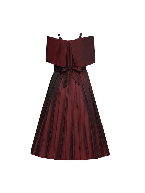 red satin party gown - 17289460 -  Standard Image - 1