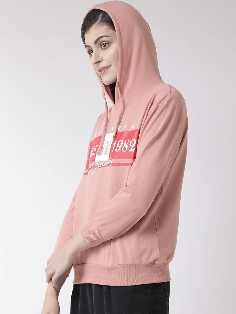 women chest print long sleeve sweatshirt - 17289465 -  Standard Image - 1