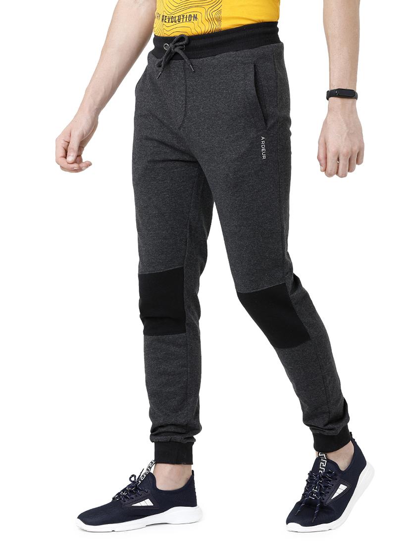 grey color block jogger - 17289695 -  Standard Image - 1
