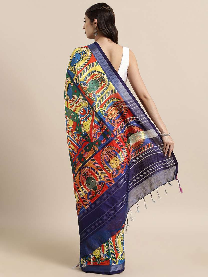 kalamkari printed saree with blouse - 17290147 -  Standard Image - 1