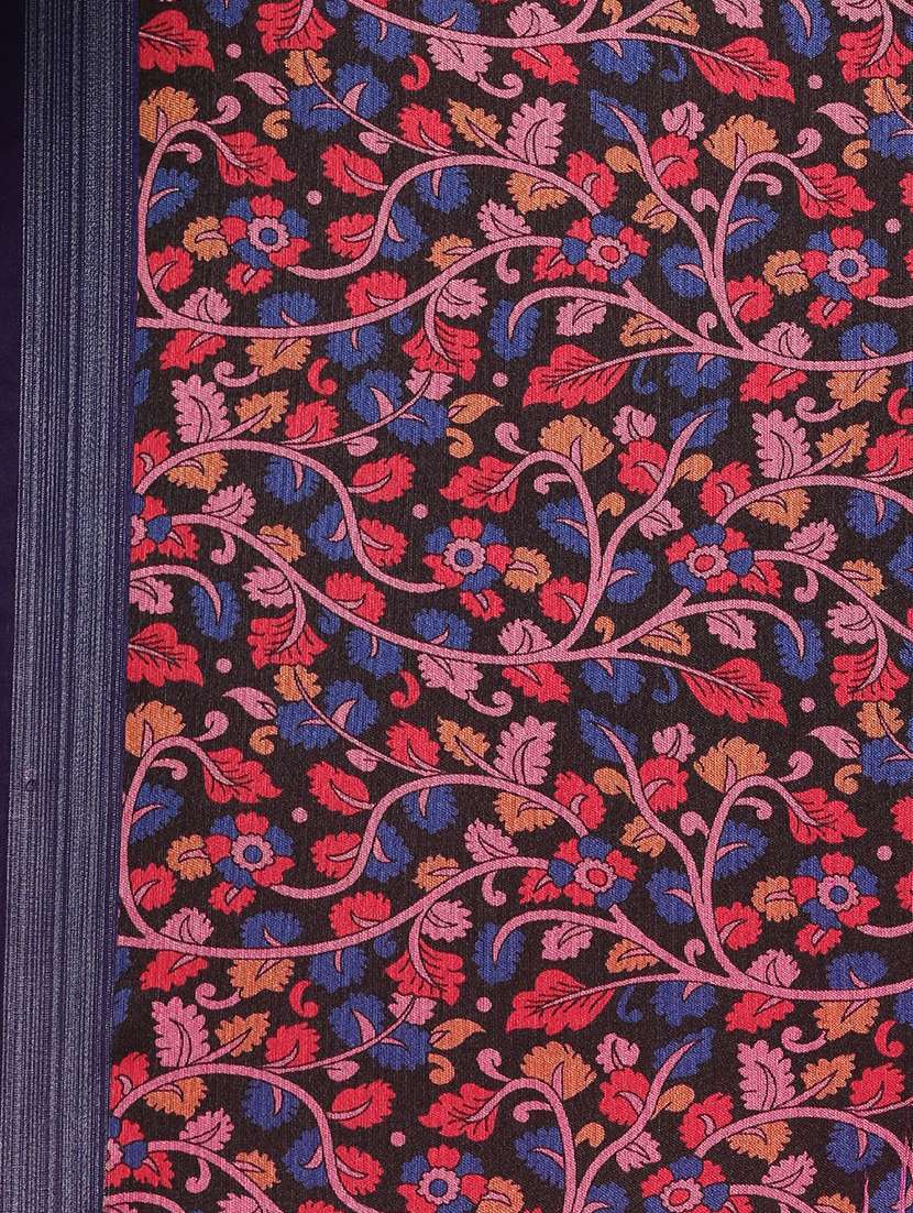 kalamkari printed saree with blouse - 17290147 - Standard Image - 4