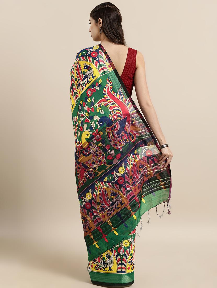 kalamkari printed saree with blouse - 17290274 -  Standard Image - 1