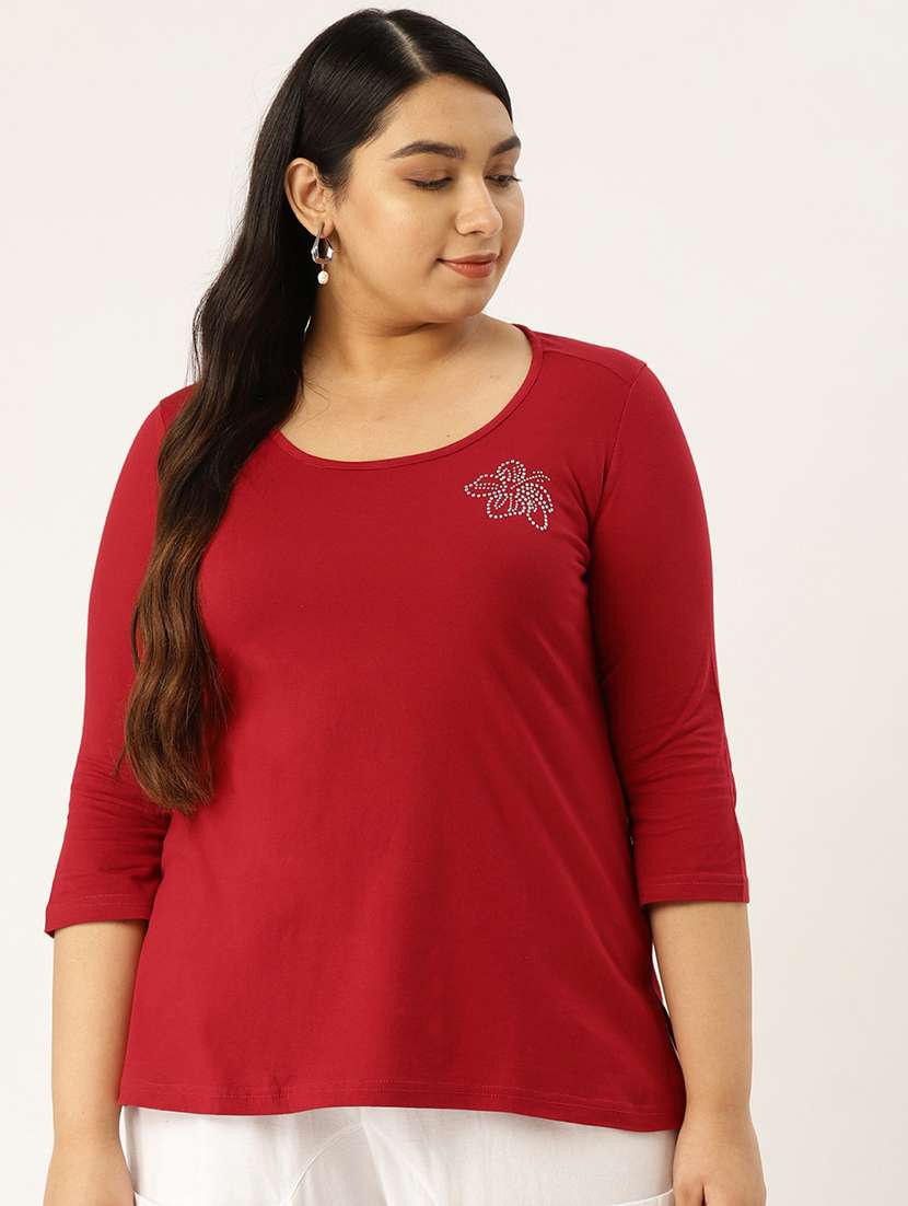 women's plain round neck t-shirt
