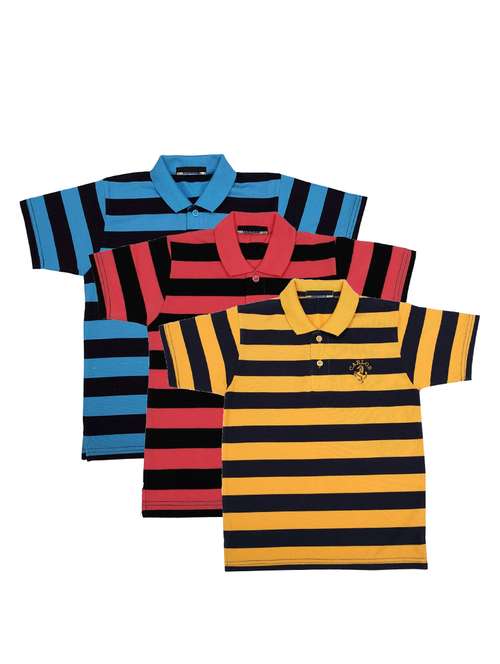 pack of 3 multi colored cotton t-shirt - 17295217 - Standard Image - 0