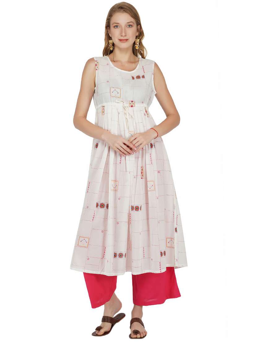 printed flared kurta 