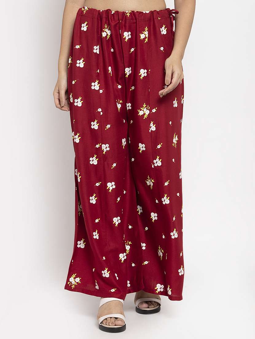 floral flared palazzo 