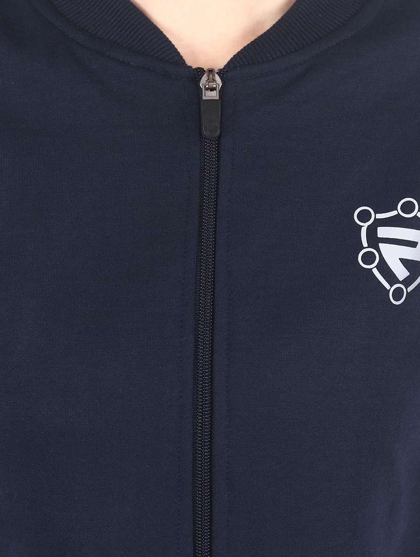 mandarin neck solid jacket - 17298449 - Standard Image - 4