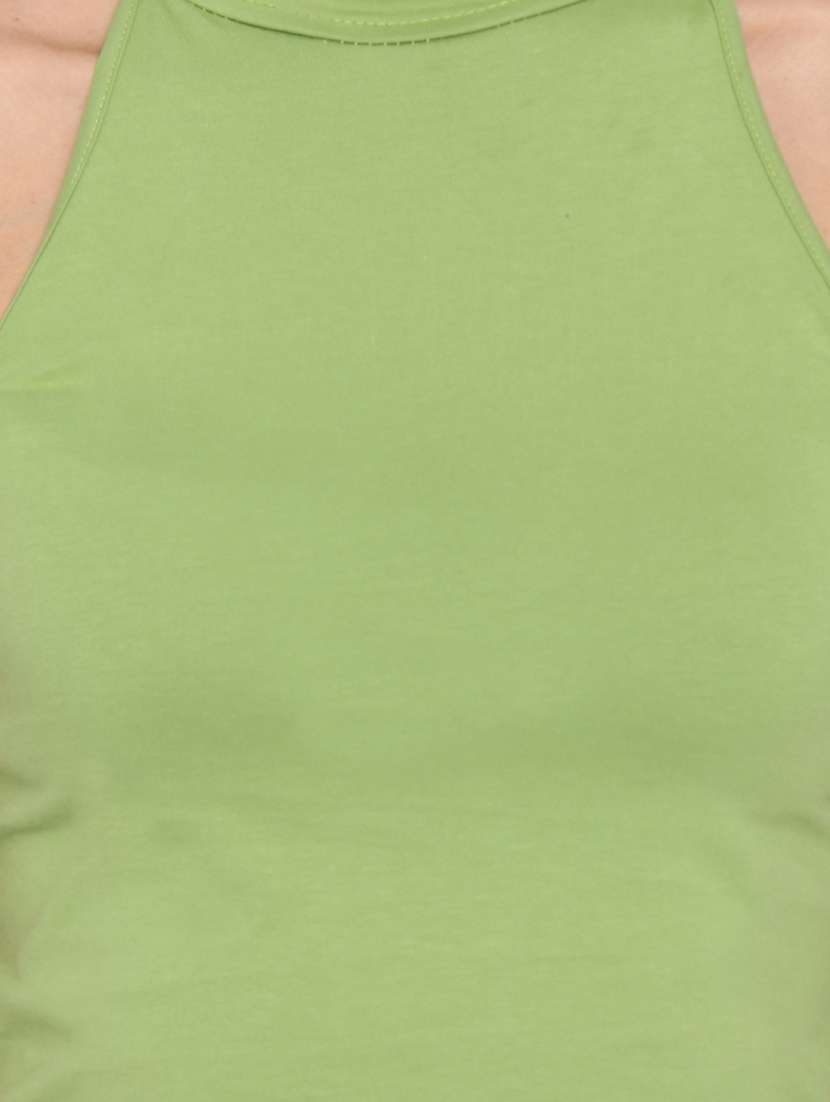 halter neck crop top  - 17300182 -  Standard Image - 4