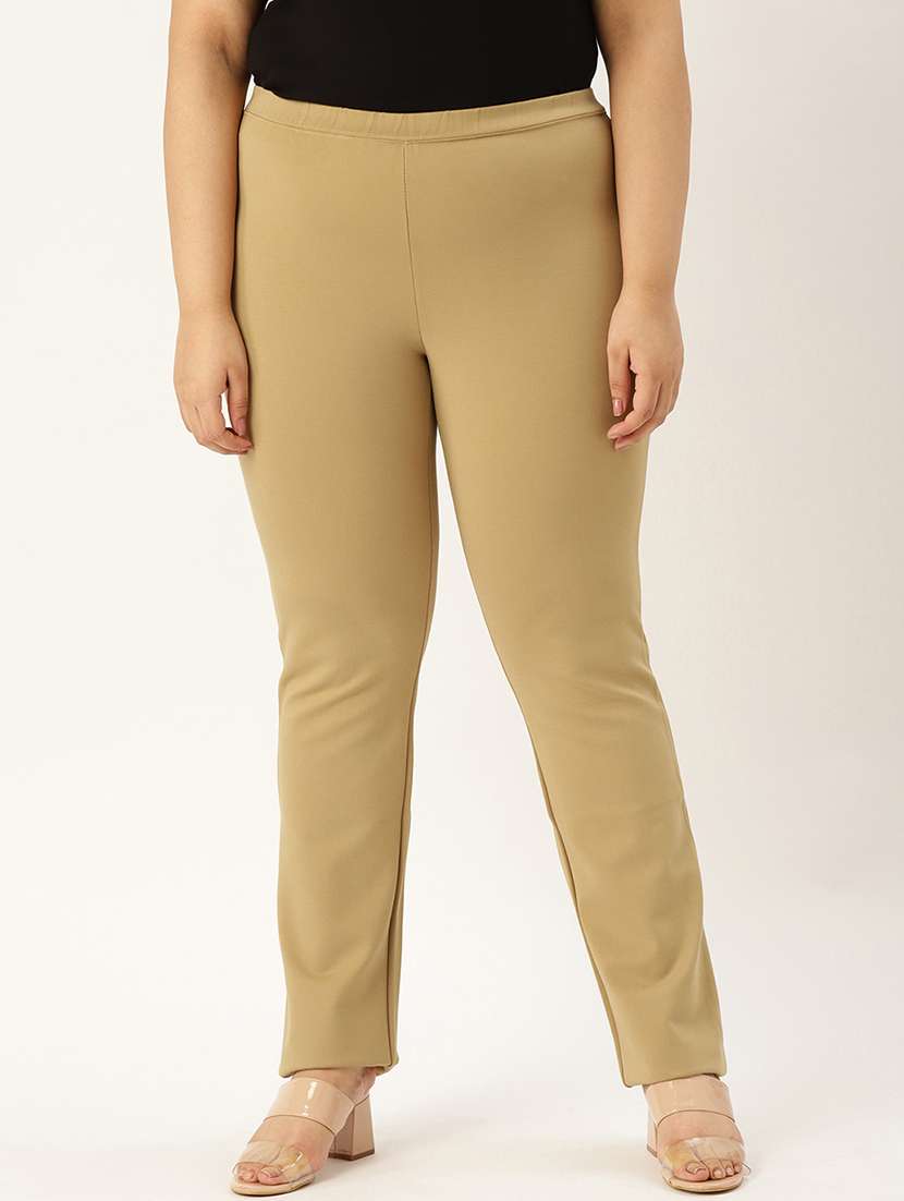 women solid color mid rise jegging