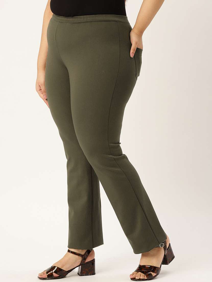 mid rise plus trousers  - 17300414 -  Standard Image - 1