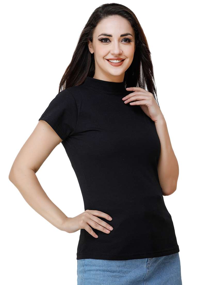 women's plain crew neck t-shirt - 17300507 - Standard Image - 1