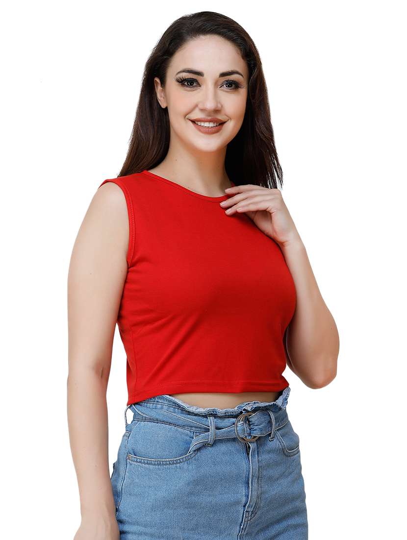 women's plain round neck t-shirt - 17320194 - Standard Image - 1