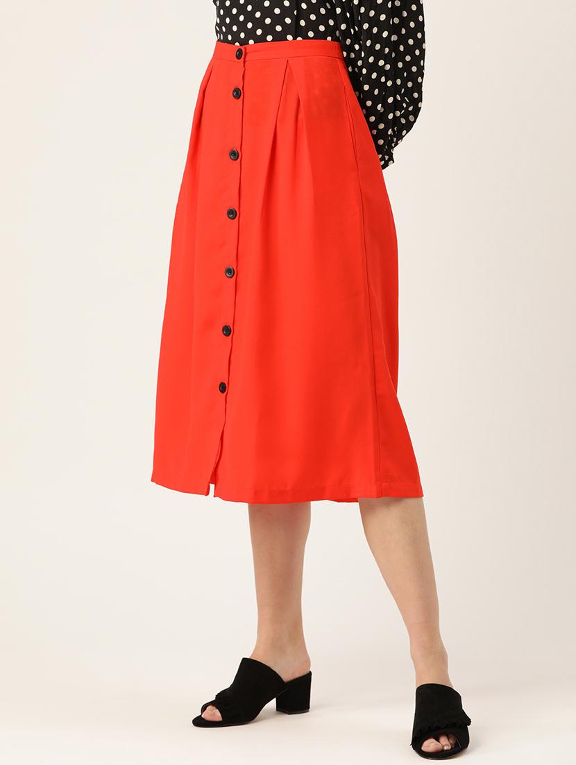 button up a-line skirt  - 17325200 -  Standard Image - 1