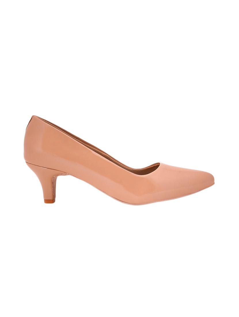 pink pu slip on pumps - 17326865 -  Standard Image - 1