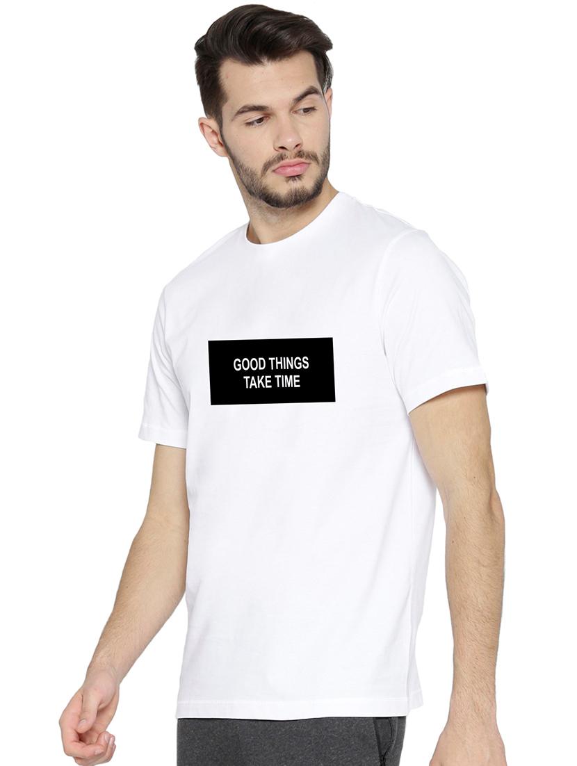 white chest print t-shirt - 17327500 -  Standard Image - 1