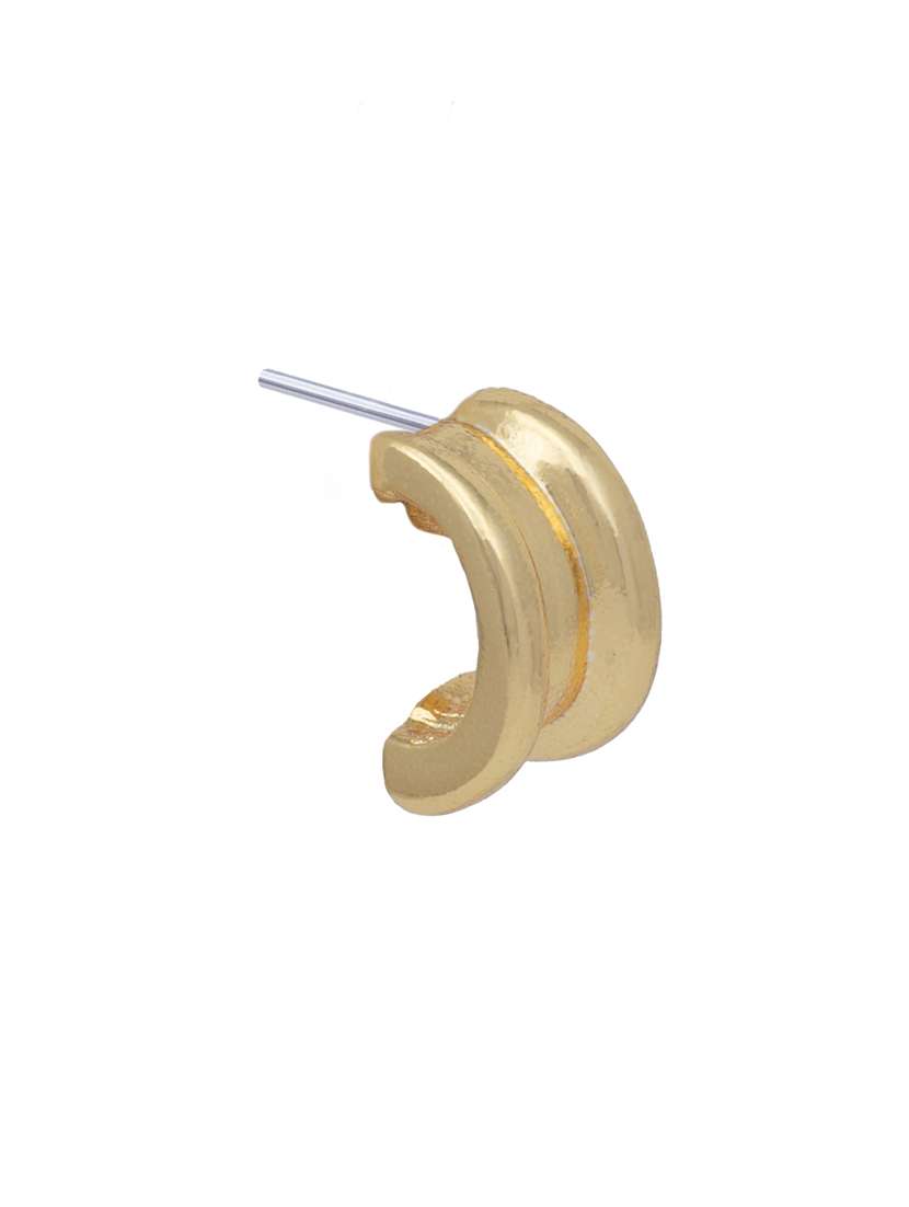 gold metal studs earring - 17327570 -  Standard Image - 4