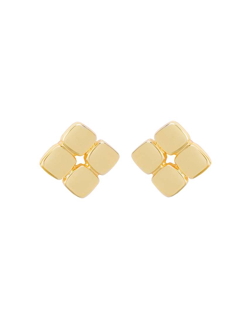 gold metal studs earring - 17327576 -  Standard Image - 1