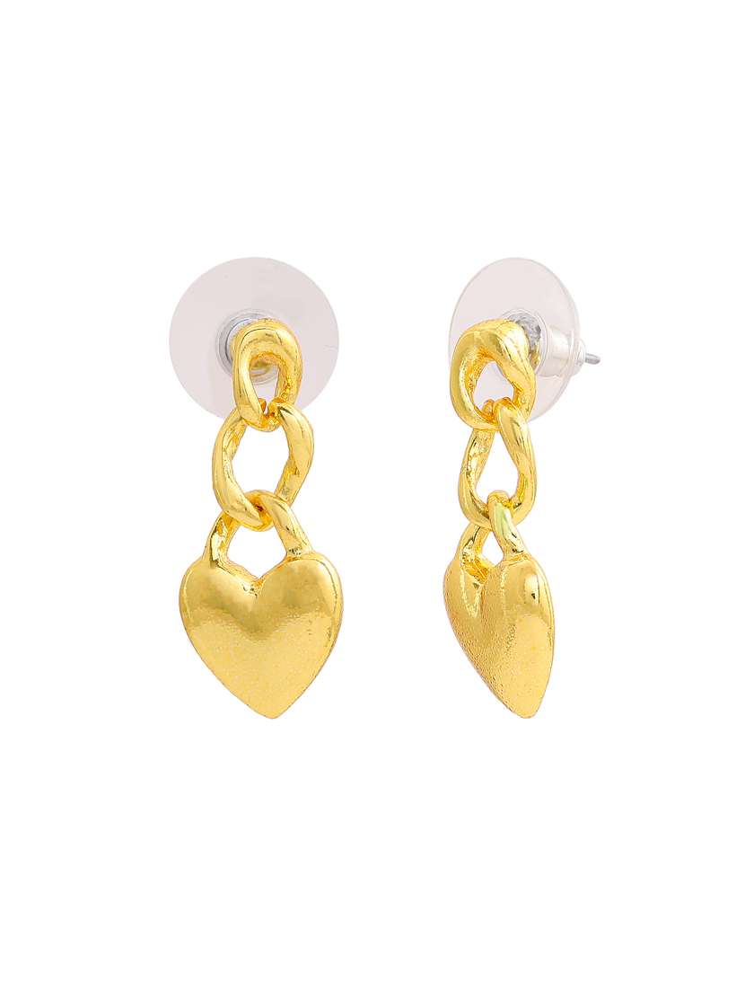 gold metal chandellier earring - 17327578 -  Standard Image - 1