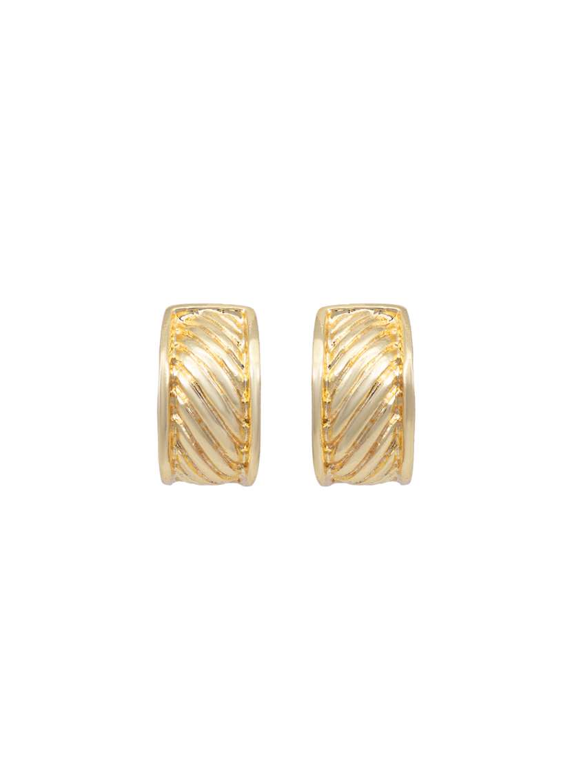 gold metal studs earring - 17327586 -  Standard Image - 1