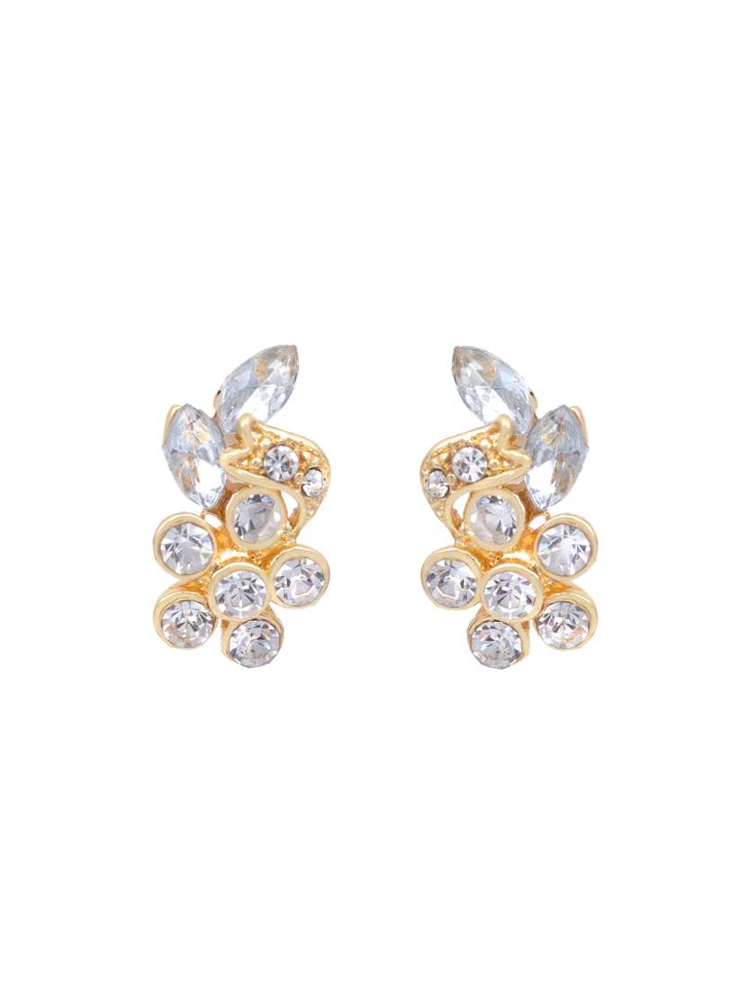 white metal studs earring - 17327607 -  Standard Image - 1