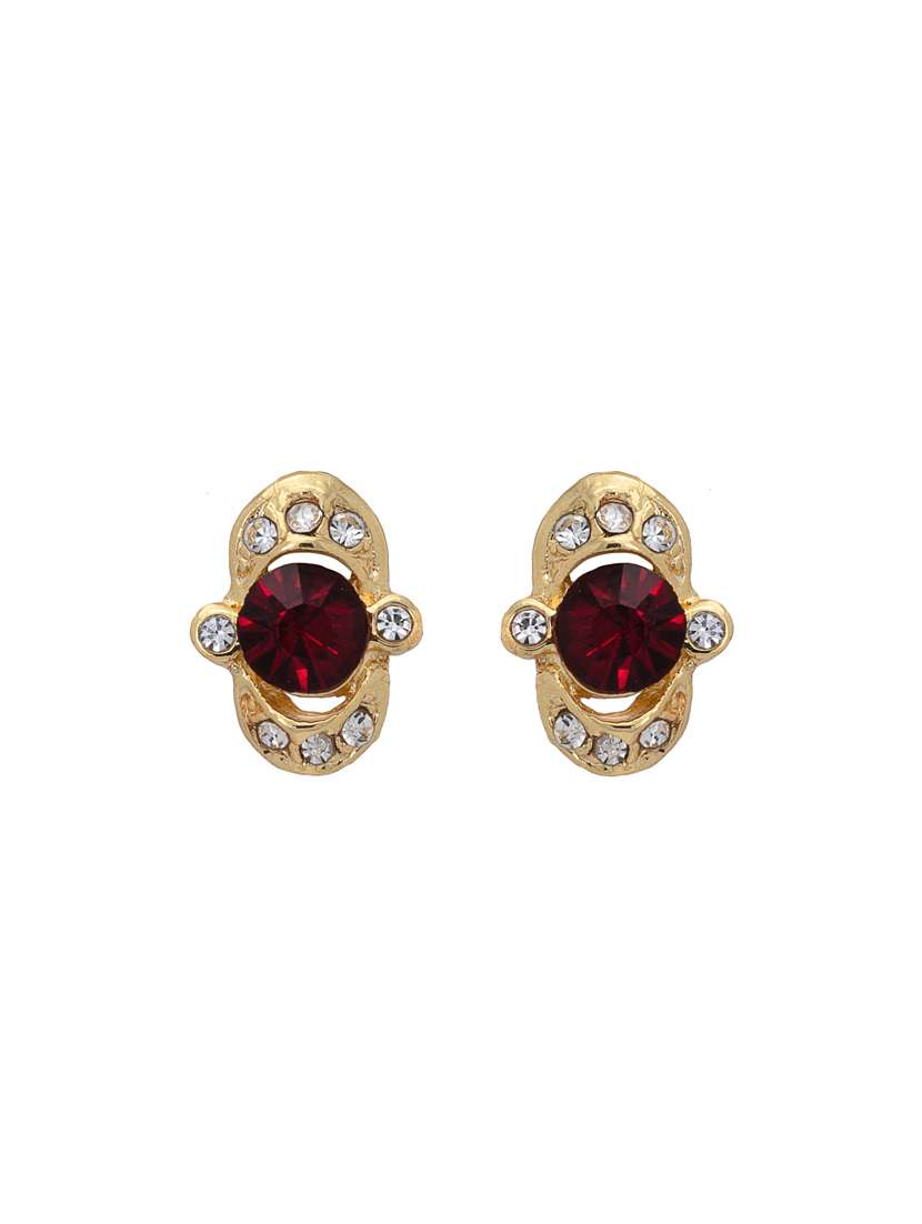 red metal studs earring - 17327625 -  Standard Image - 1