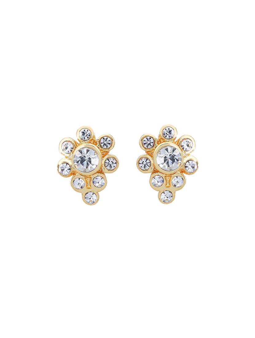 white metal studs earring - 17327630 -  Standard Image - 1