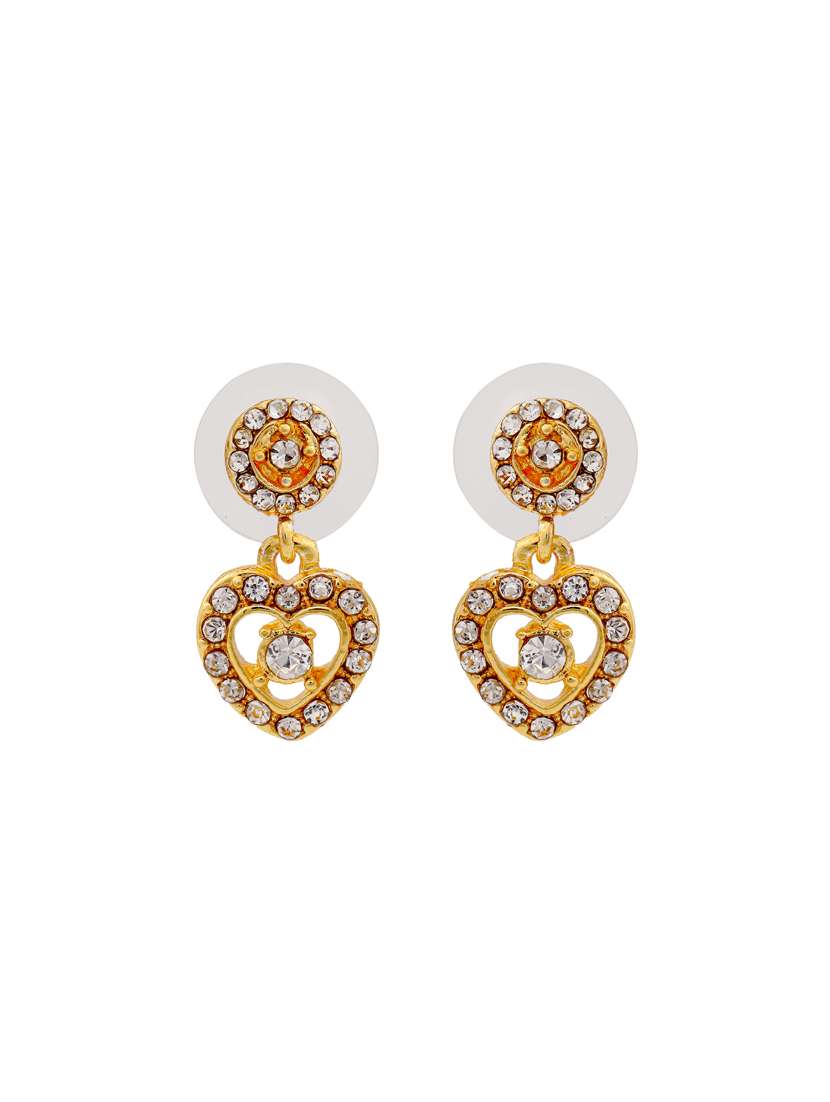 white metal drop earring - 17327641 -  Standard Image - 1