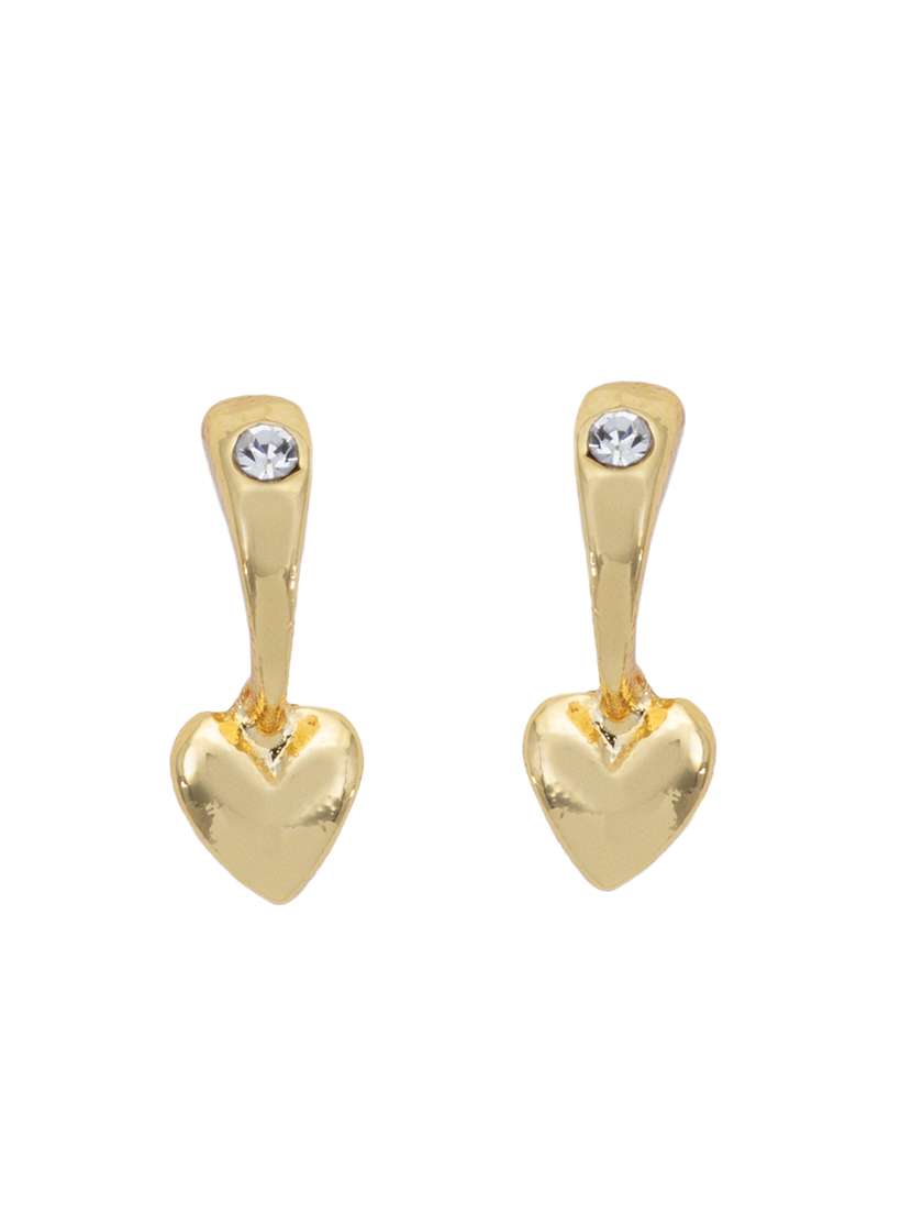 gold metal drop earring - 17327645 -  Standard Image - 1