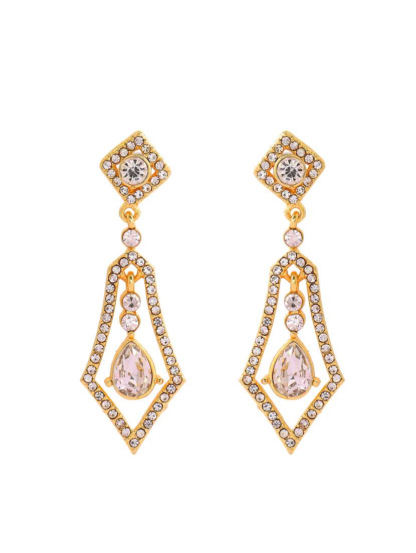 white metal chandellier earring - 17327648 -  Standard Image - 1