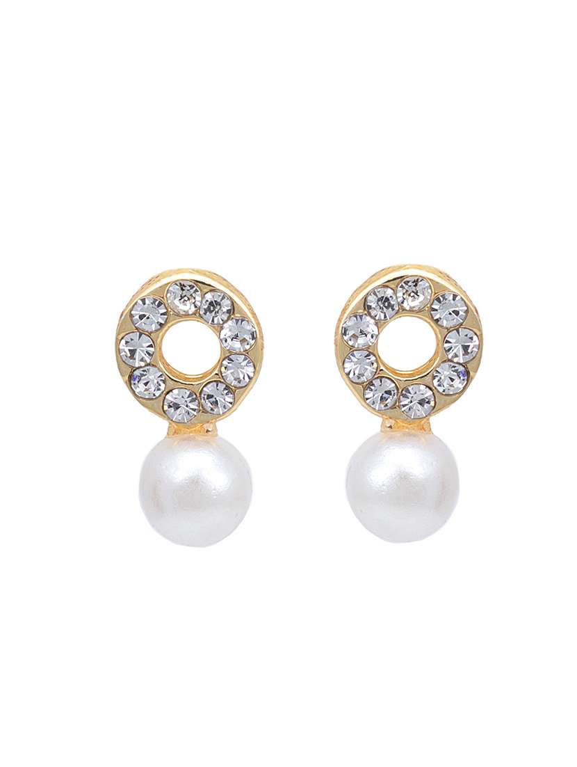 silver metal studs earring - 17327681 - Standard Image - 1