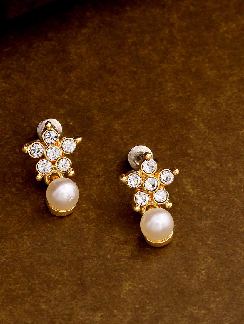 gold metal drop earring